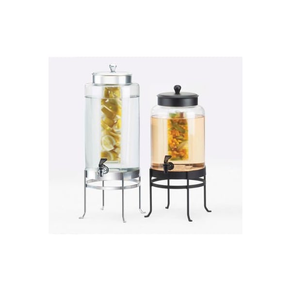 Cal-Mil Cal-Mil Soho Infusion Beverage Dispenser 3 Gallon 10"W x 12"D x 24-1/2"H Silver Base 1580-3INF-74 - main